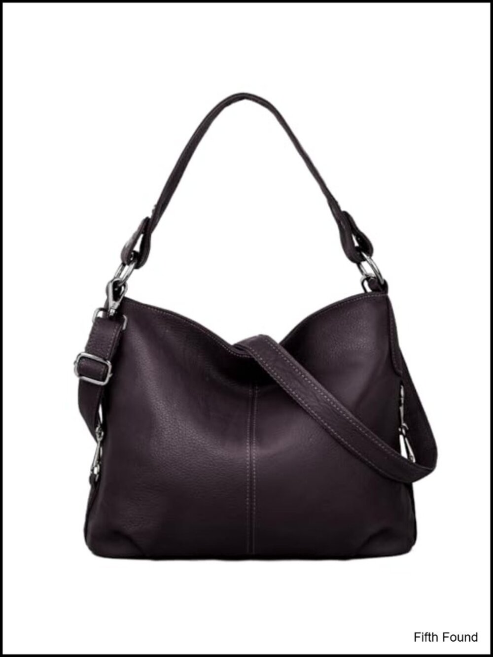 Women's Real Leather Shoulder Hobo Handbag Crossbody Bag